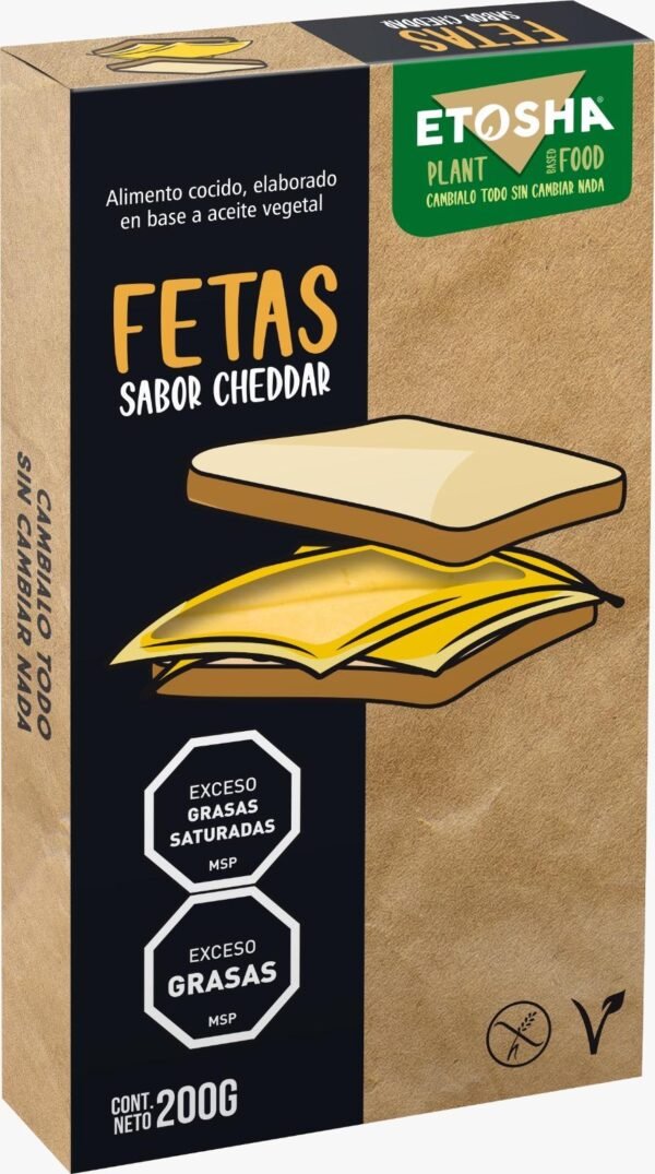 Cheddar en fetas Etosha (Gluten free)