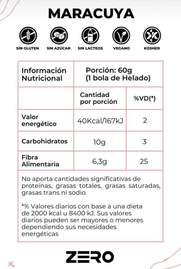 Helado Maracuya 500ml