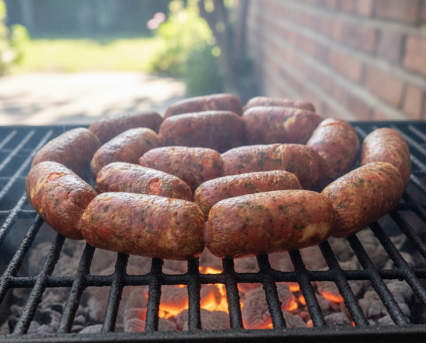 Chorizo relleno vegano Mini Chorizo Relleno con Cheddar Vegano - Metapata (500g)