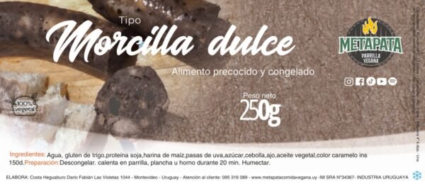 Morcilla Dulce  Metapata 250g