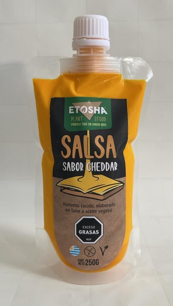 Salsa Vegana Sabor Cheddar Etosha – 250 g
