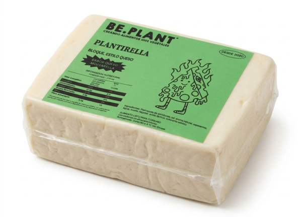 Bloque Vegano Estilo Mozzarella - Plantirella (BE.PLANT)-500g