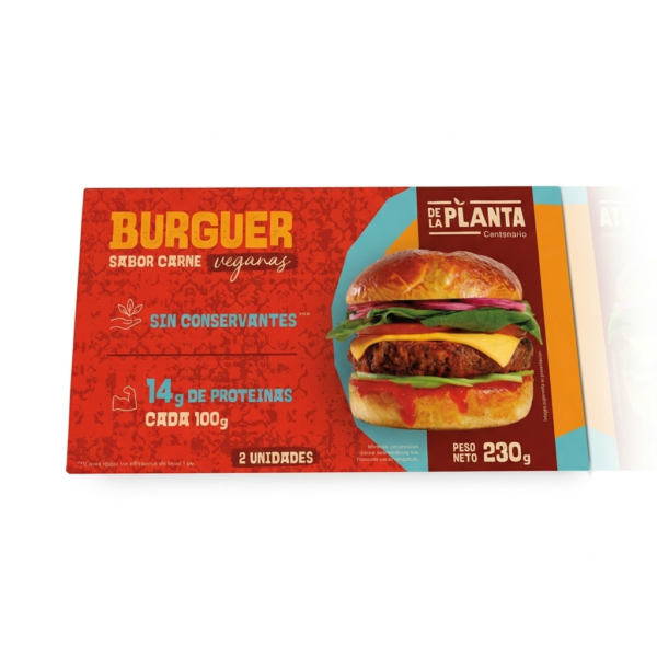 Burguer Vegana Sabor De La Planta - 230g (2 Unidades)
