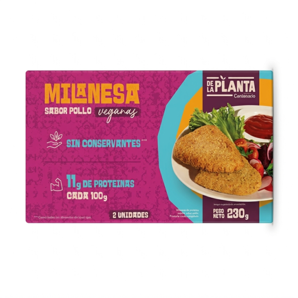 Milanesa Sabor Pollo "De La Planta" – Pack x 2 Unidades (230g)