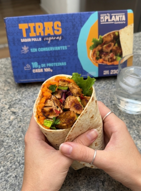 Tiras Sabor Pollo Veganas "De La Planta" - (230g)