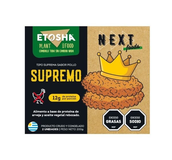 Supremo Vegano Sabor Pollo – ETOSHA  (200 g, 2 unidades)