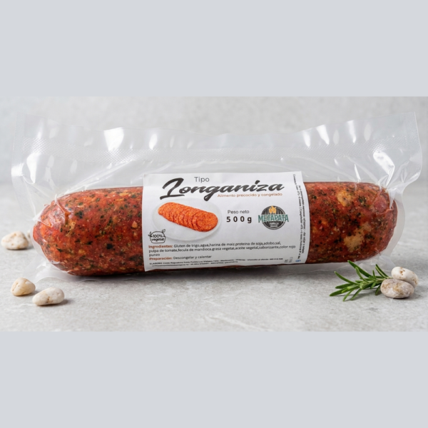 Longaniza Vegana Metapata 500g | Embutido Vegetal Precocido