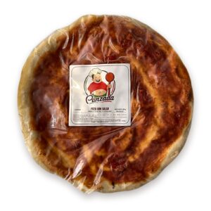 Pizza con salsa Panzada 30 cm congelada Pizza con salsa Panzada de 30 cm, precocida y congelada, en su envase de 400 g